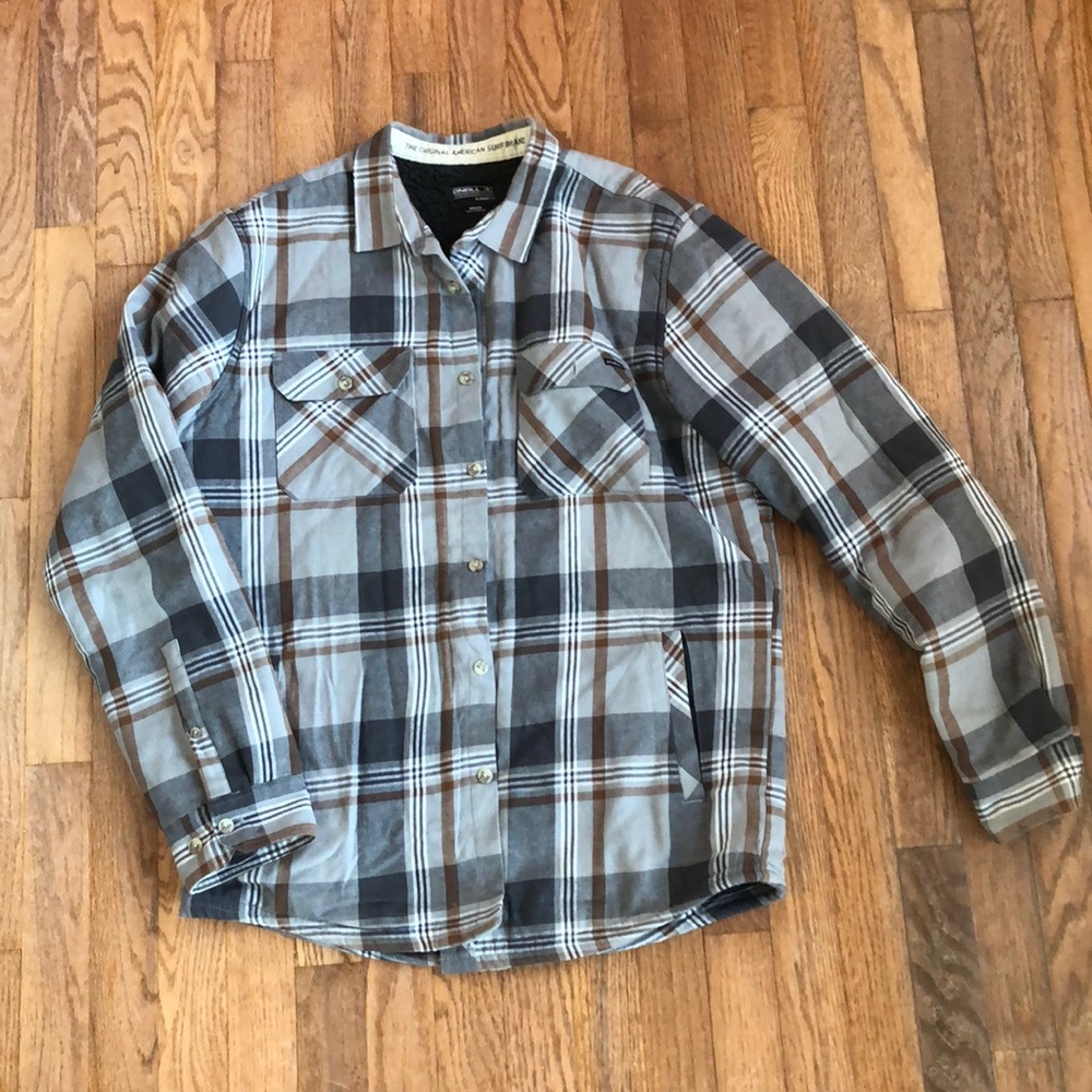 O’Neil flannel w with Sherpa lining